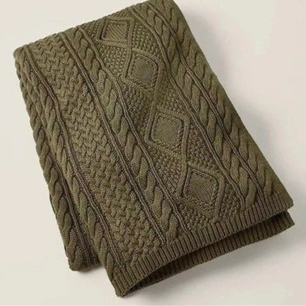 Ralph Lauren home Cable Knit Throw Blanket